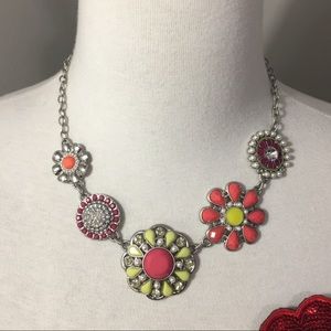 Lia Sophia Flower jewel necklace